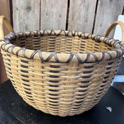 Three Vintage Hand Crafted Baskets