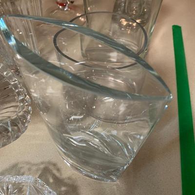 Large Lot Heavy Cut Glass / Crystal