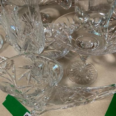 Large Lot Heavy Cut Glass / Crystal