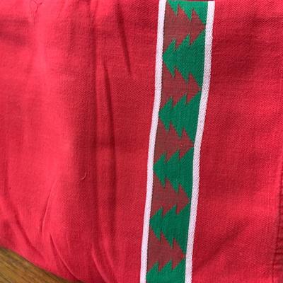 Large Tub - Christmas Dining Linens Lot - Table Runners Tablecloths Napkins Placemats