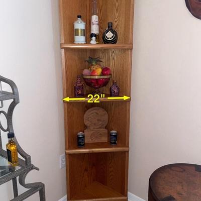 Lot 252. Oak Corner Shelf