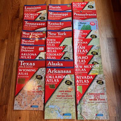 Handful of Atlas and Gazetteer Maps (O-DZ)