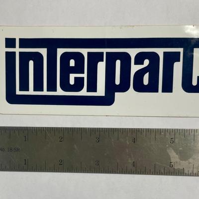 Vintage Interpart Automotive Equipment Sticker