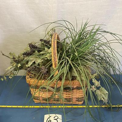 Basket of Artificial Plants