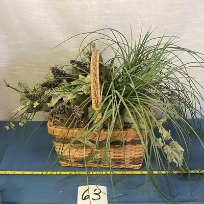 Basket of Artificial Plants