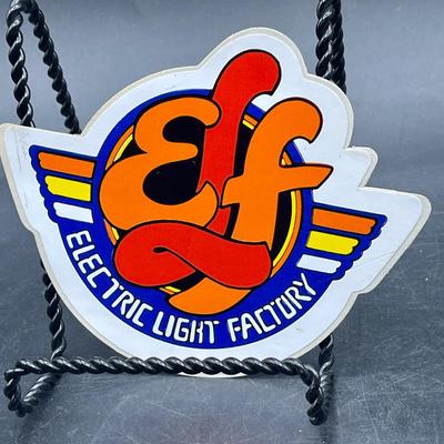 Vintage Electric Light Factory Automotive Equipment Sticker