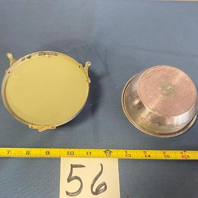 Vintage Trinket and Puff Powder Box