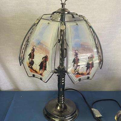 Team Roping Western Lamp