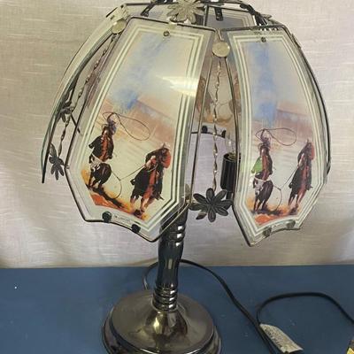 Team Roping Western Lamp