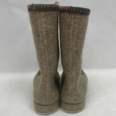 Vintage Russian Wool Style Slipper Boots
