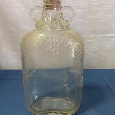 Vintage One Half Gallon Glass Bottle