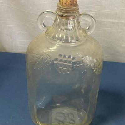 Vintage One Half Gallon Glass Bottle