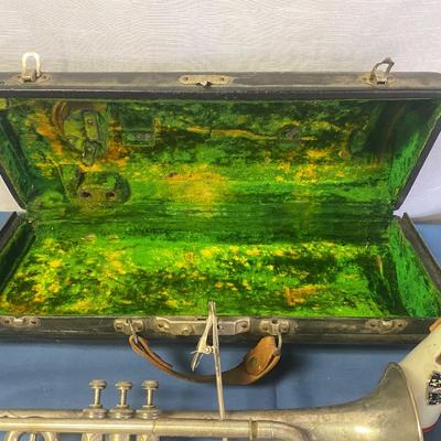 Vintage CG Conn Silver Trumpet