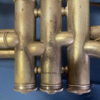 Vintage CG Conn Silver Trumpet