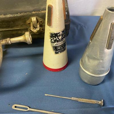 Vintage CG Conn Silver Trumpet