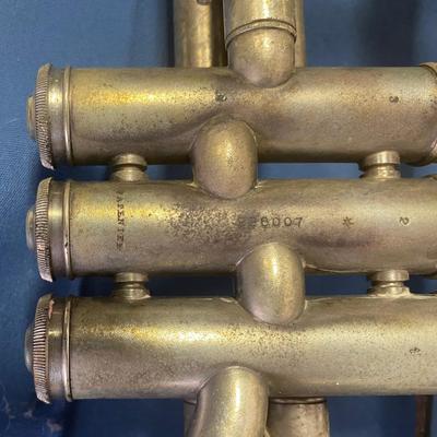 Vintage CG Conn Silver Trumpet