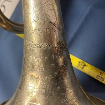 Vintage CG Conn Silver Trumpet