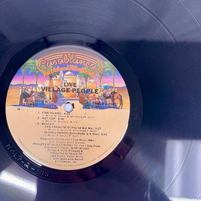 Framed Village People 33 RPM Double Album: Live and Sleazy