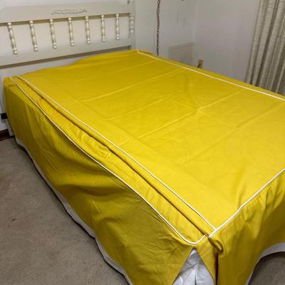 Custom king Yellow bedspread