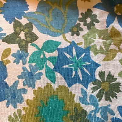 Pair of mid-century linen pillowcases