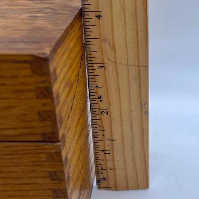 Vintage Wood Recipe Card Box