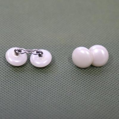 Vintage Cuff links white in color