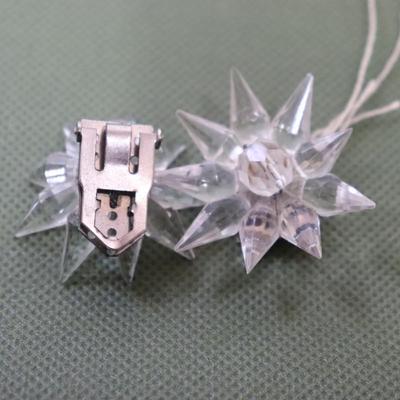 Clipon 3d star shaped earrings
