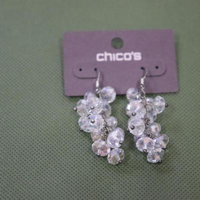 Chico's clear dangling earrings