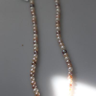 Genuine Pearl Chain Multicolor Cultured