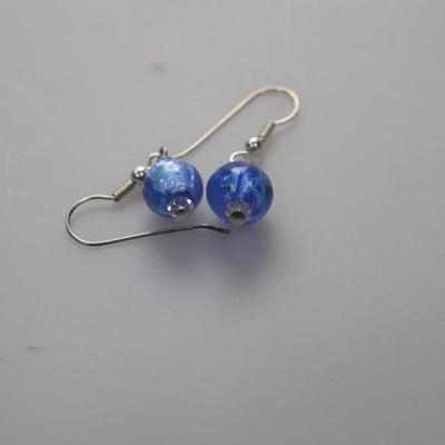 Ocean blue dangle earrings