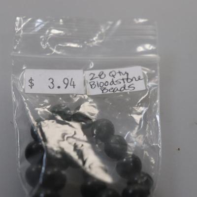 28 bloodstone beads