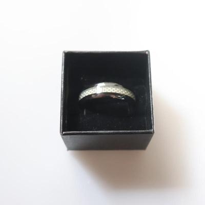 Ceramic Inlay Male Size 12.5 Ring