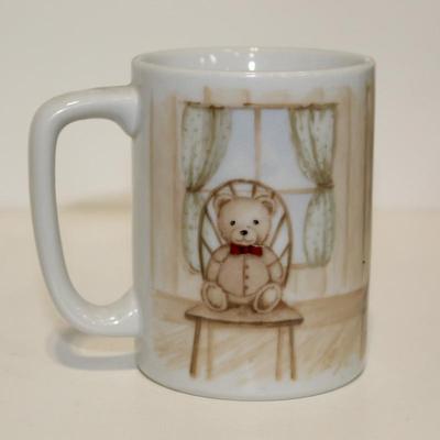 Vtg Otagiri Coffee Mug 5 Sitting Bears Together 1 Bear Alone Cocoa Tea Cup Japan