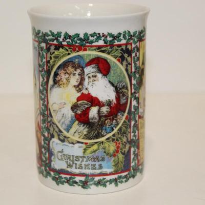 Dunoon Stoneware Coffee tea Mug Cup Christmas Wishes Santa Made in Scotland
