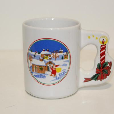 The Love Mug Collectible Coffee Cup Santa Claus Presents Christmas Night Candle