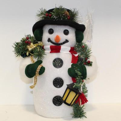 Vtg Holiday Seasons 16" Fiber Optic Snowman