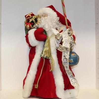 Vtg Joy to the World Santa Claus with Gifts