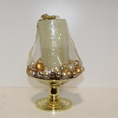 Glass Ornament Candle Gift Set w/ Box