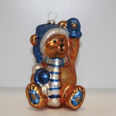 Boyd's Bears Glasssmith Glass Smith Collection Glass Ornament 6"