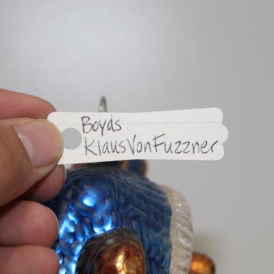 Boyd's Bears Glasssmith Glass Smith Collection Glass Ornament 6"