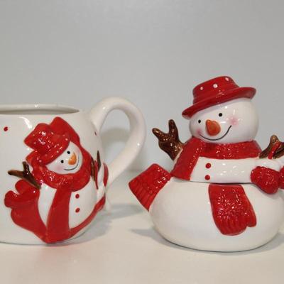 Snowman Teaset with Snowman mug