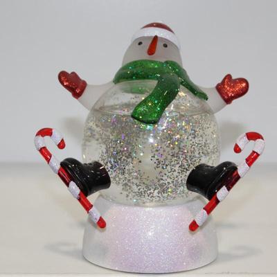 Hallmark Ice Skating Snowman Color changing