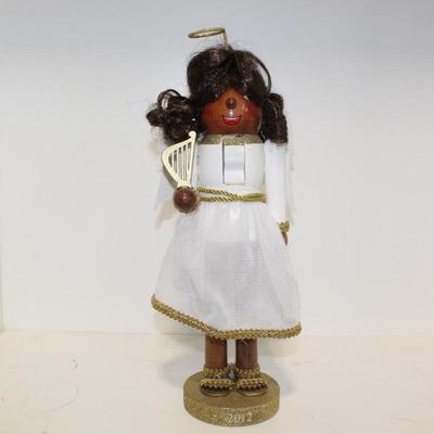 Wood Christmas Nutcracker Angel 15"