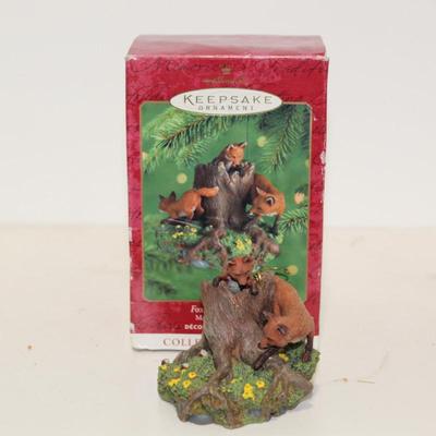 1 X Foxes In The Forest Hallmark Keepsake Ornament: Majestic Wilderness #4