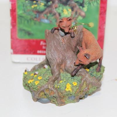 1 X Foxes In The Forest Hallmark Keepsake Ornament: Majestic Wilderness #4