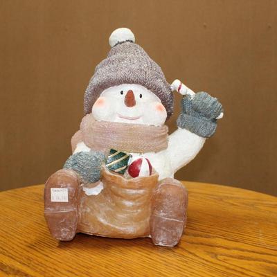 BethlehemLights Fiber Optic Indoor/Outdoor BatteryOperated Snowman