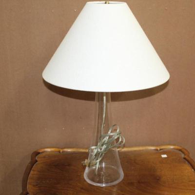 Clear base lamp
