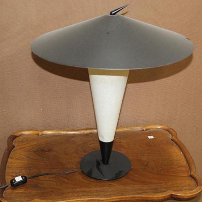 Vintage Mid Century Modern Flying Saucer Table Lamp