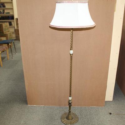 Vintage tall copper colored lamp