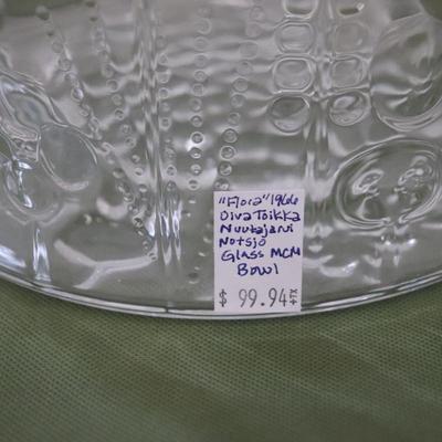 Iittala Flora Collection Serving Bowl Oiva Toikka Nuutajarvi Finland